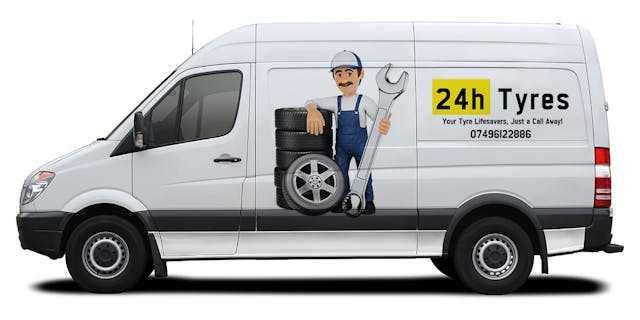 our 24h tyres van for mobile tyre services